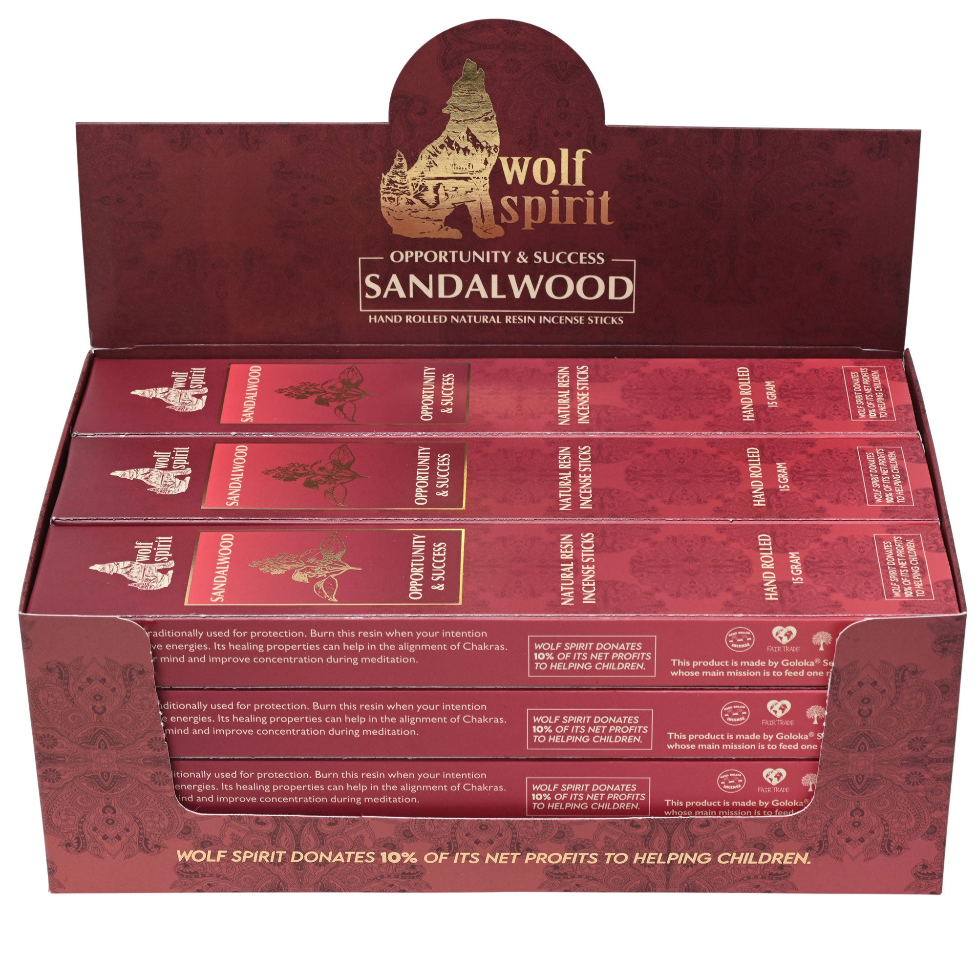 Wolf Spirit 15 Gram Sandalwood Incense