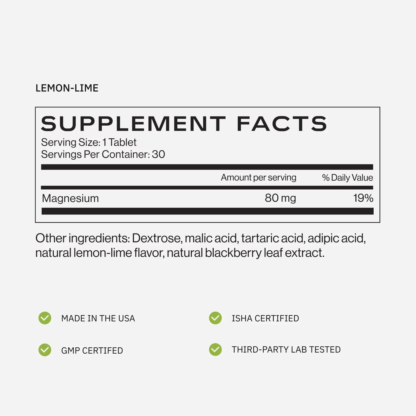 H2TAB Molecular Hydrogen Lemon Lime
