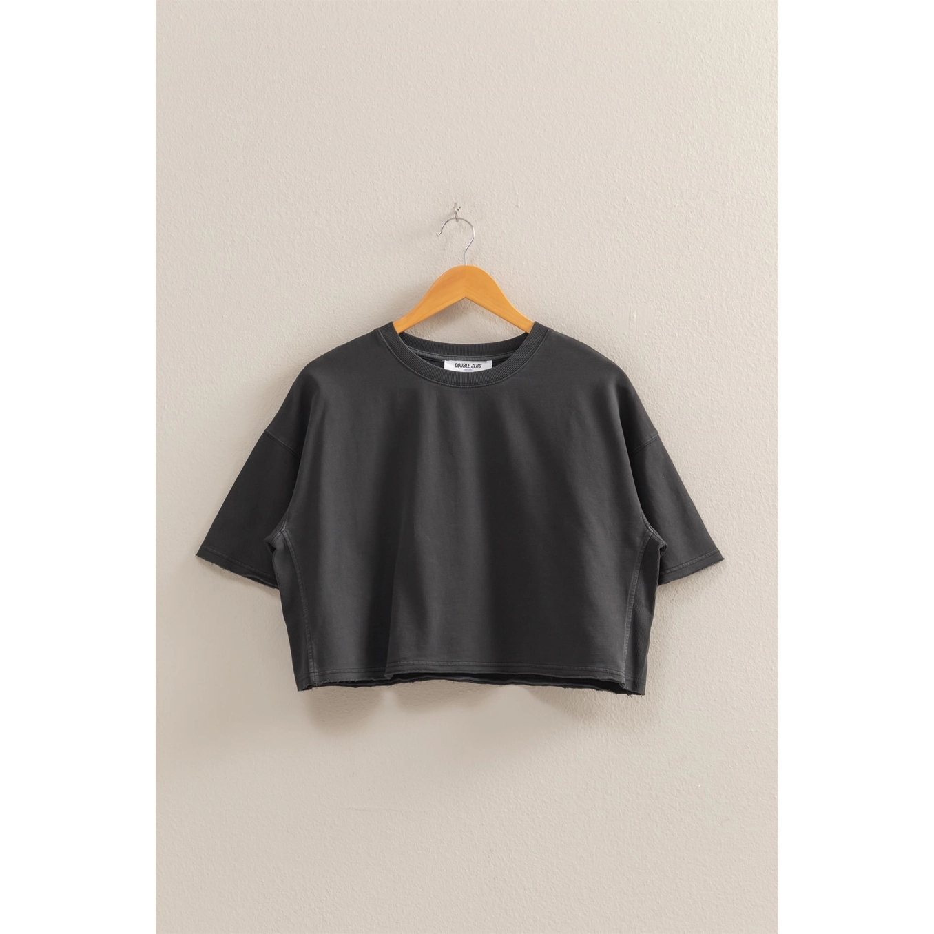 Short Sleeve Boxy Cropped Tee