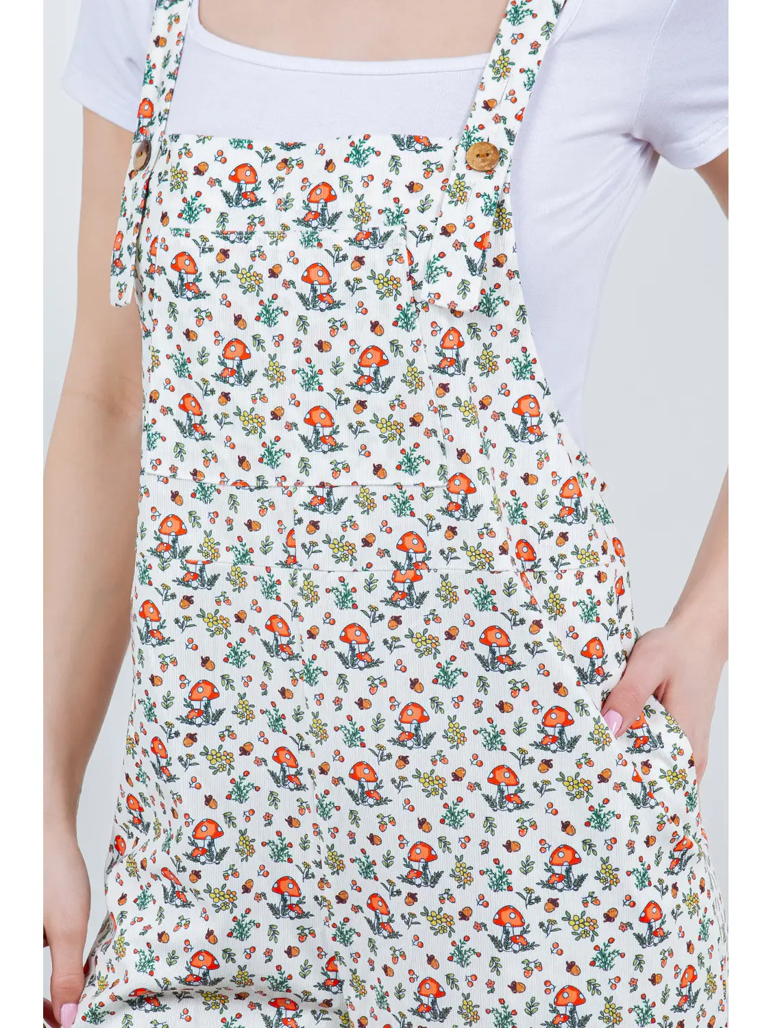 Mushroom Print Overall