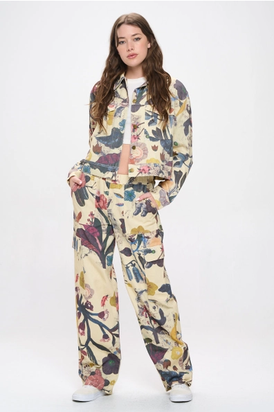 Botanical Print Pants