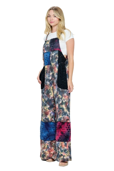 Tie Dye Patch Overalls