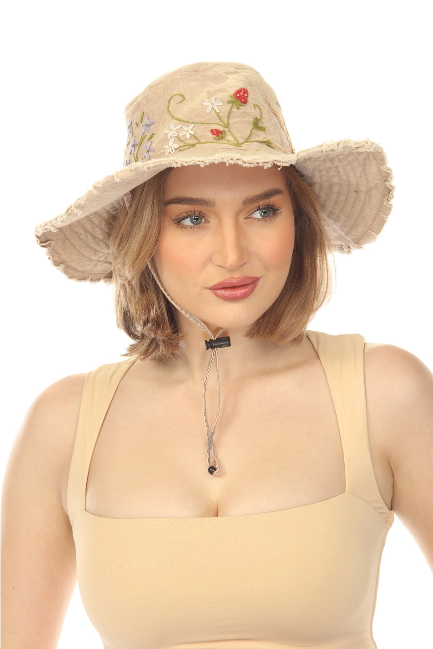 Garden Embrodiered Boonie Hat