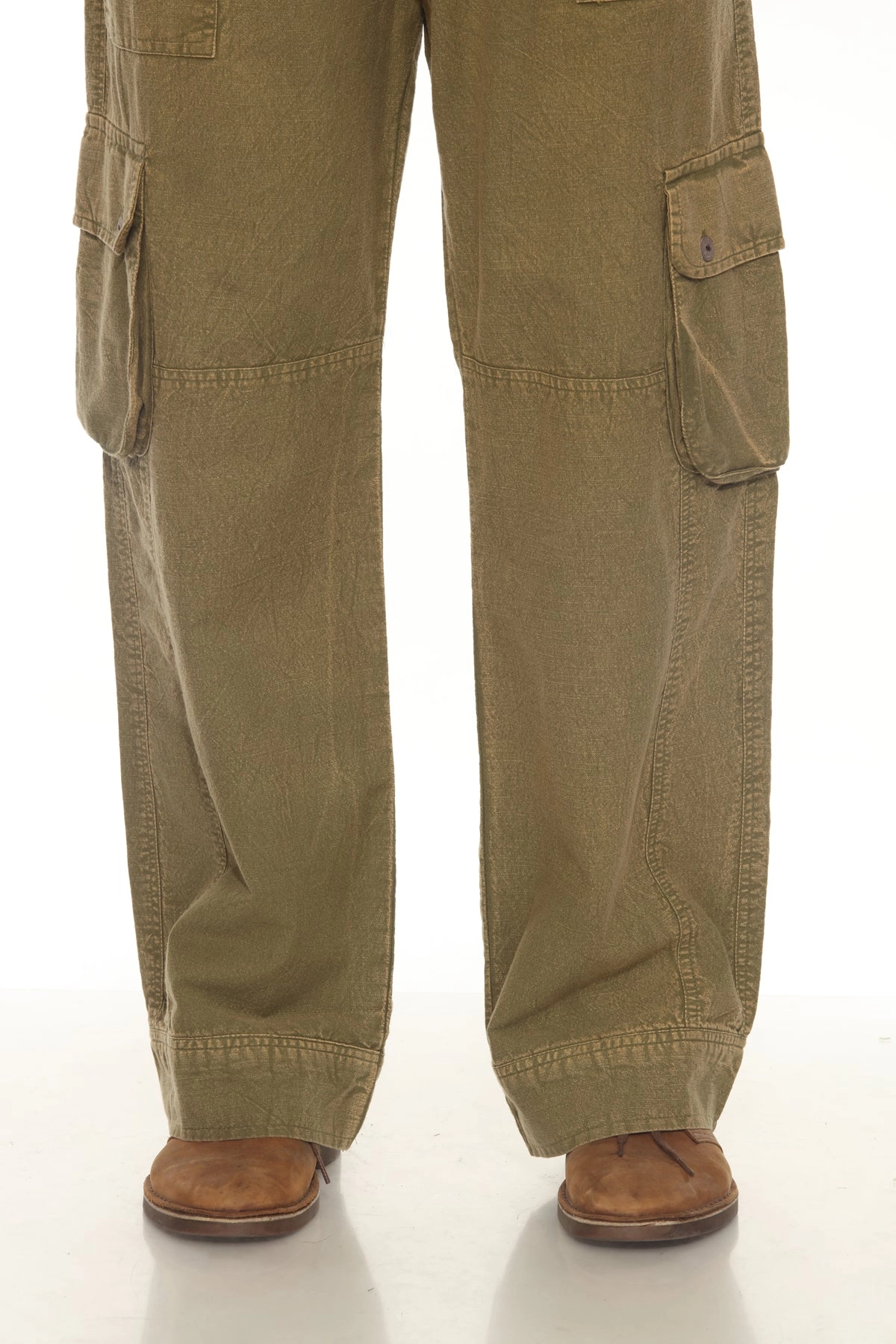Unisex Stonewash Patch Cargo Pants