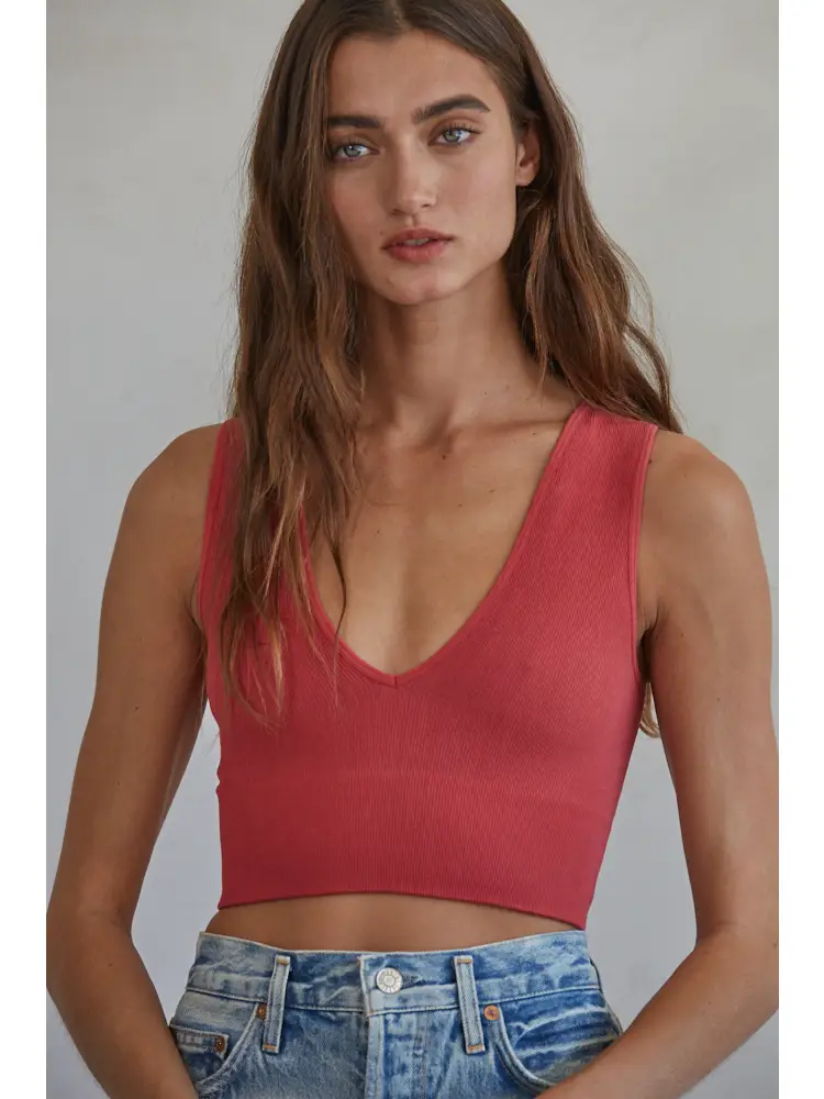 Take the Plunge Crop Tank