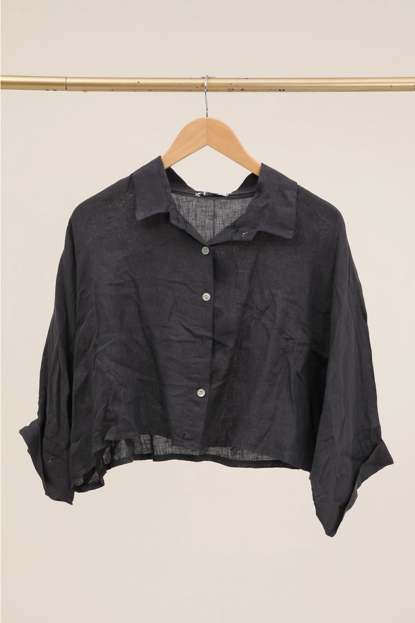 100% Linen Crop Tops