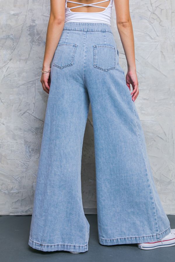 Wide Relaxed Acid Denim Jeans