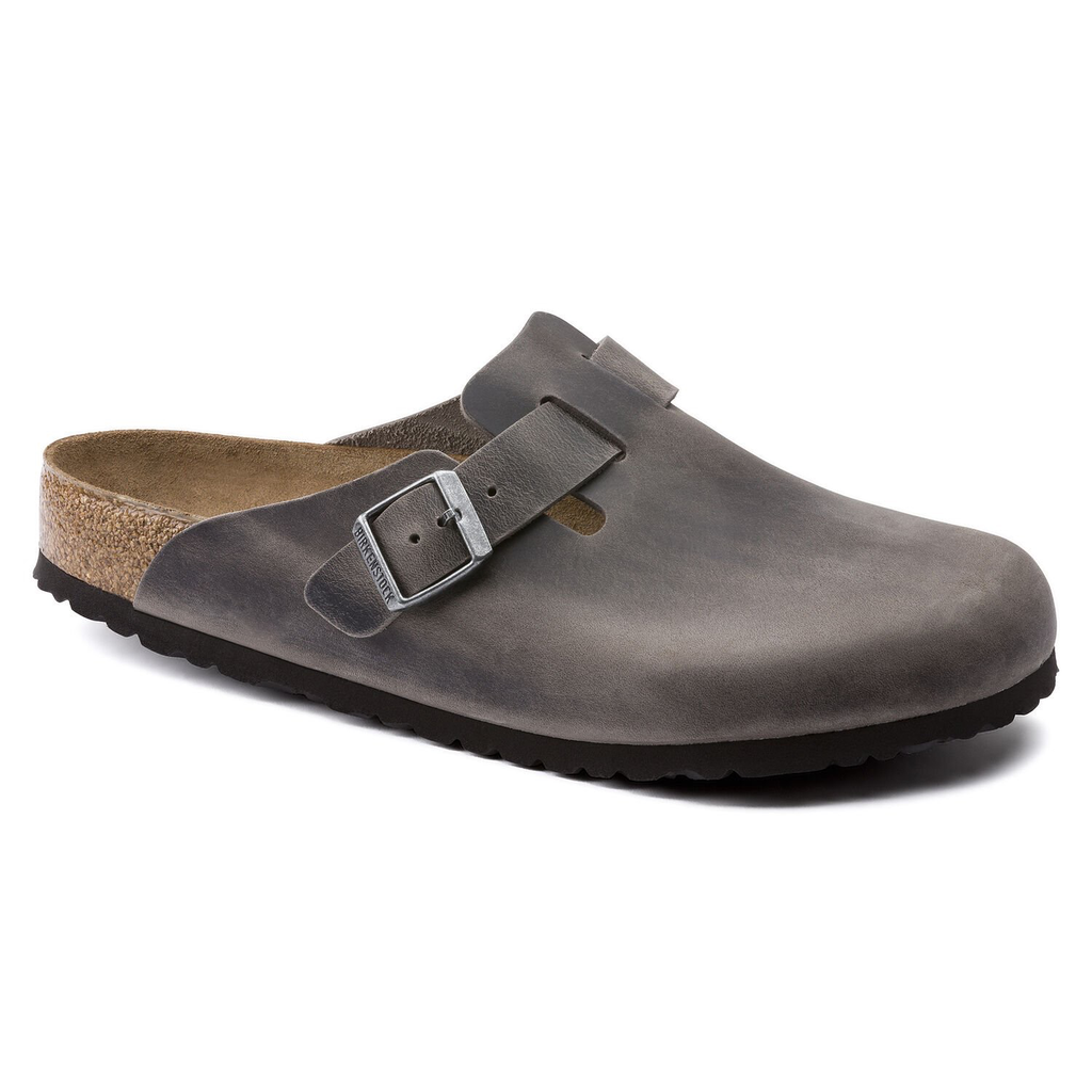 Boston Oiled Leather Soft Footbed Clog