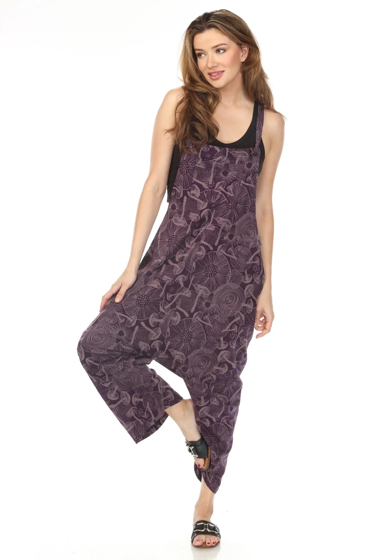 100% Cotton Mushroom Overalls
