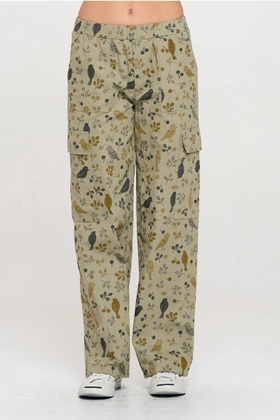 Bird Floral Pants