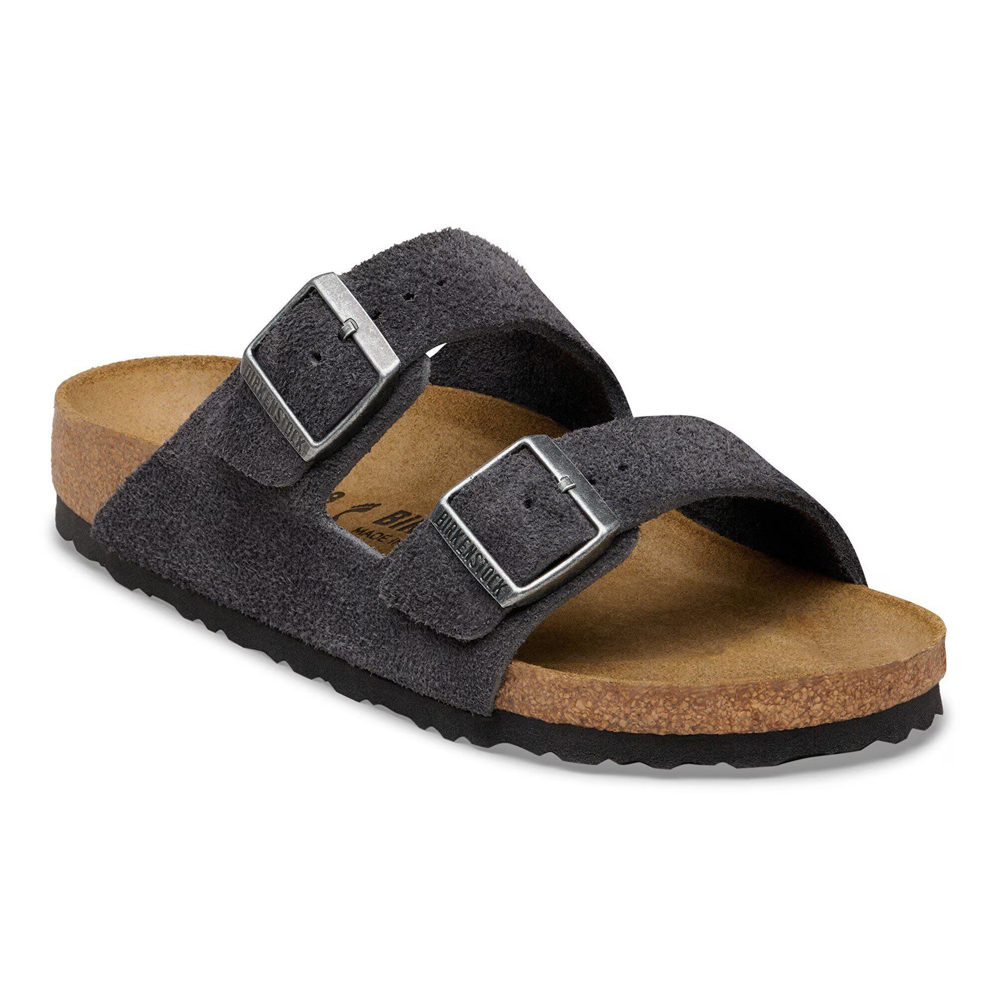 Arizona Suede Charcoal Sandals Birkenstock