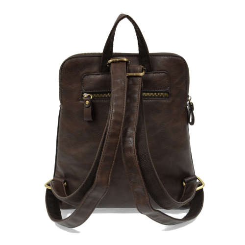 Julia Mini Backpack-Dark Oak
