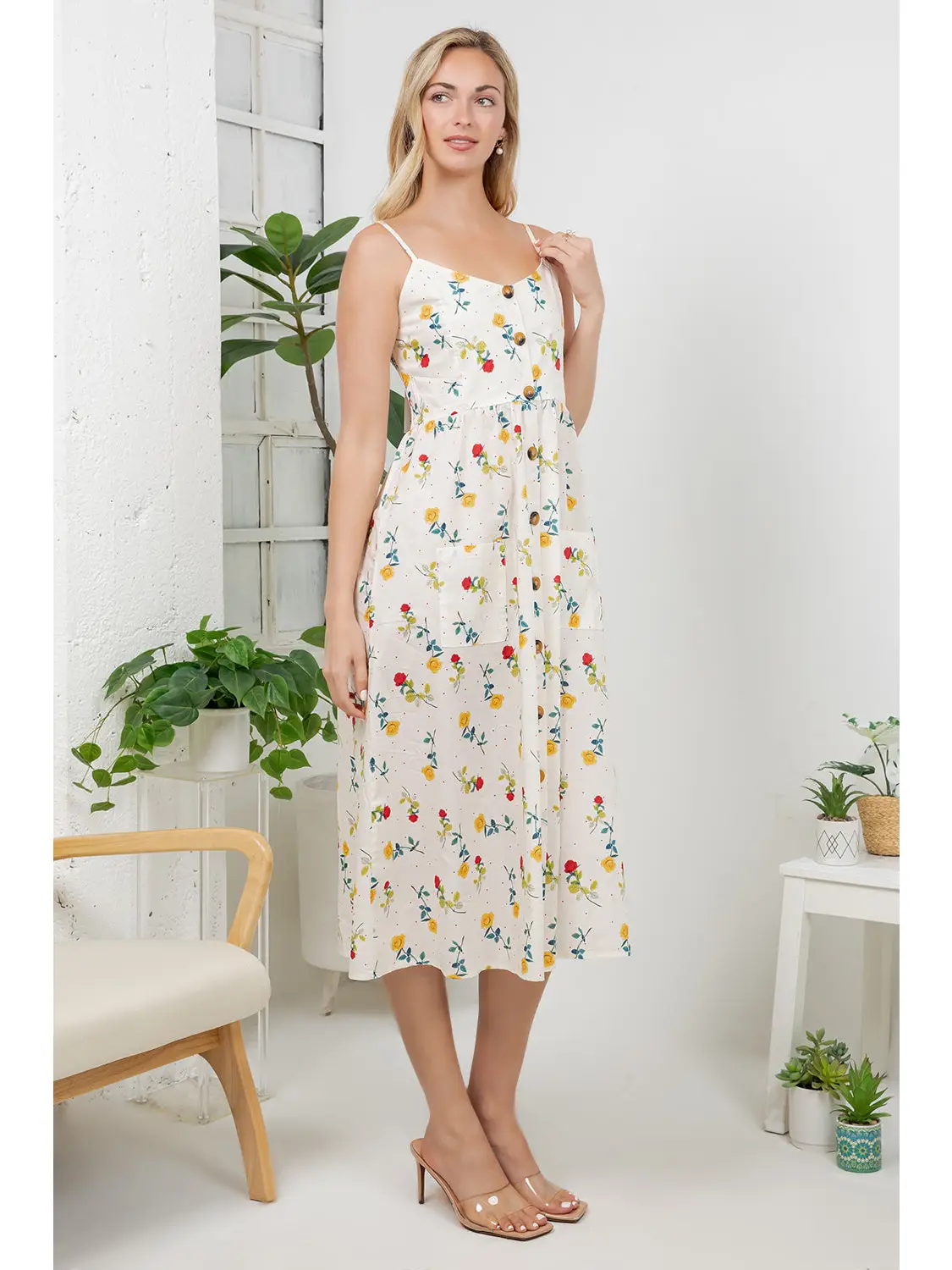 Colorful Rose Garden Dress
