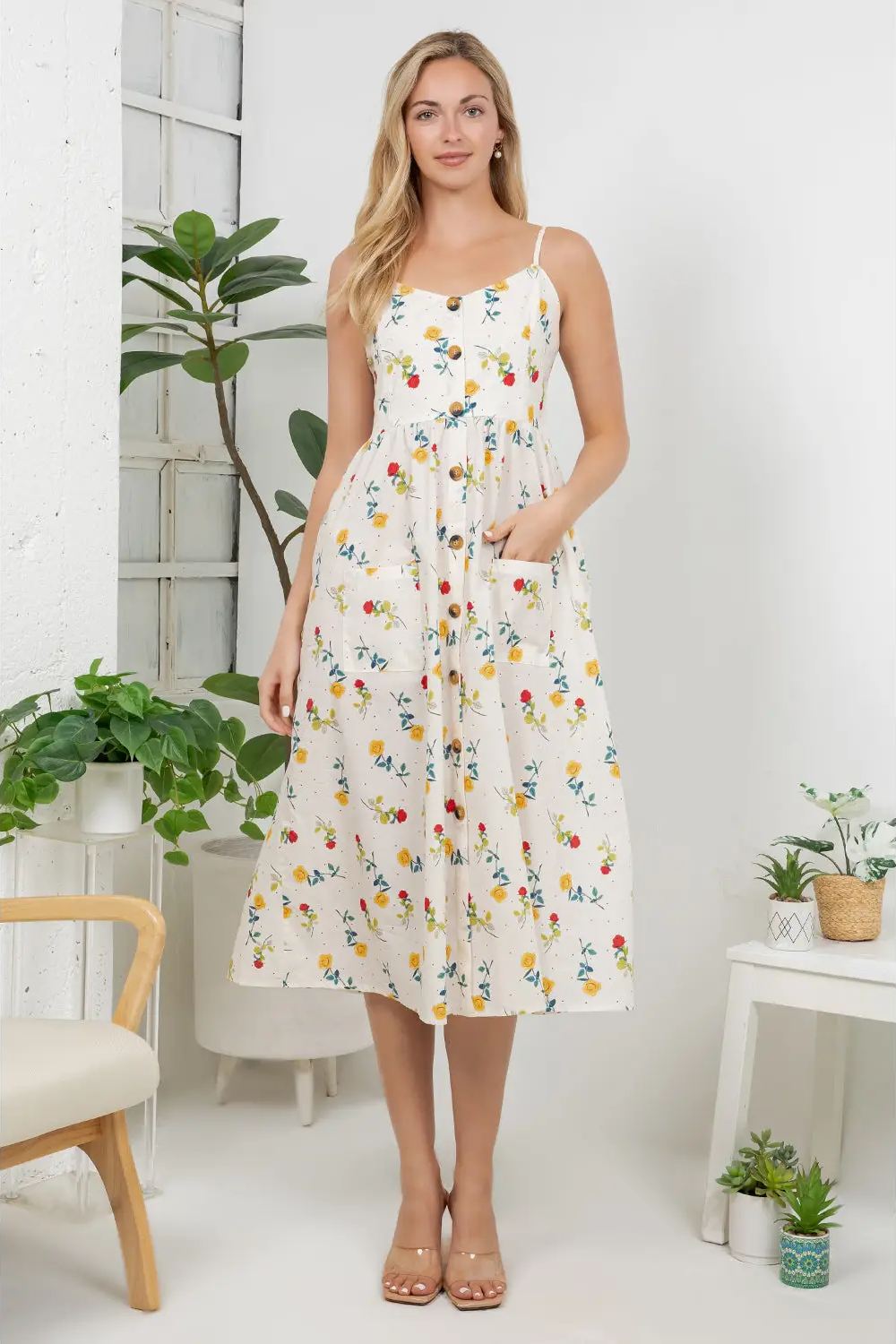 Colorful Rose Garden Dress