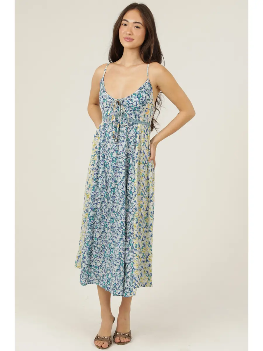 Tie Bodice Tank Maxi Dress