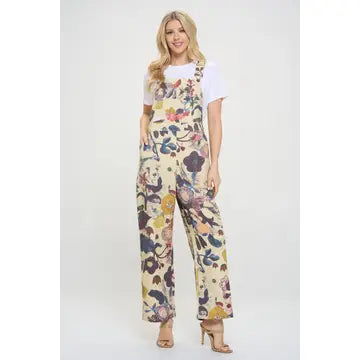 Botanical Print Overalls