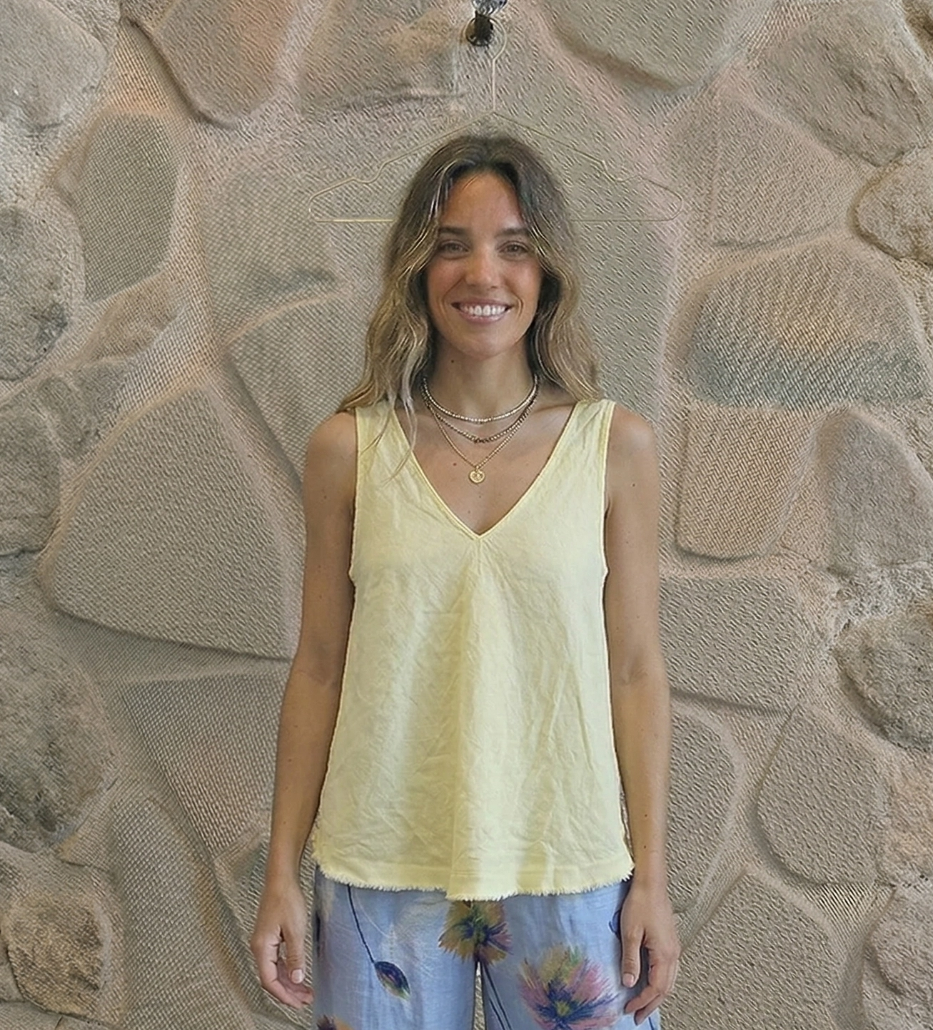 Sisa 100% Linen Tank Top