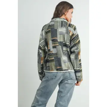 Patchwork Fleece Jacket