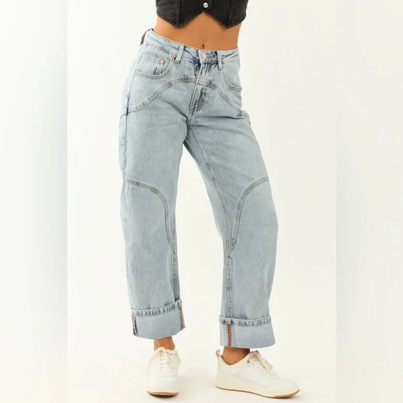 High Rise Barrel Jean