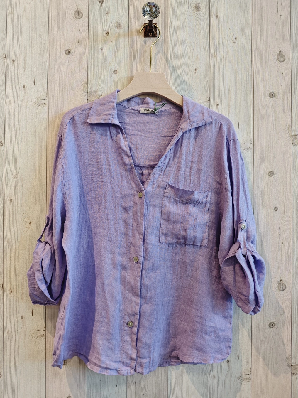 One Pocket Linen Tops