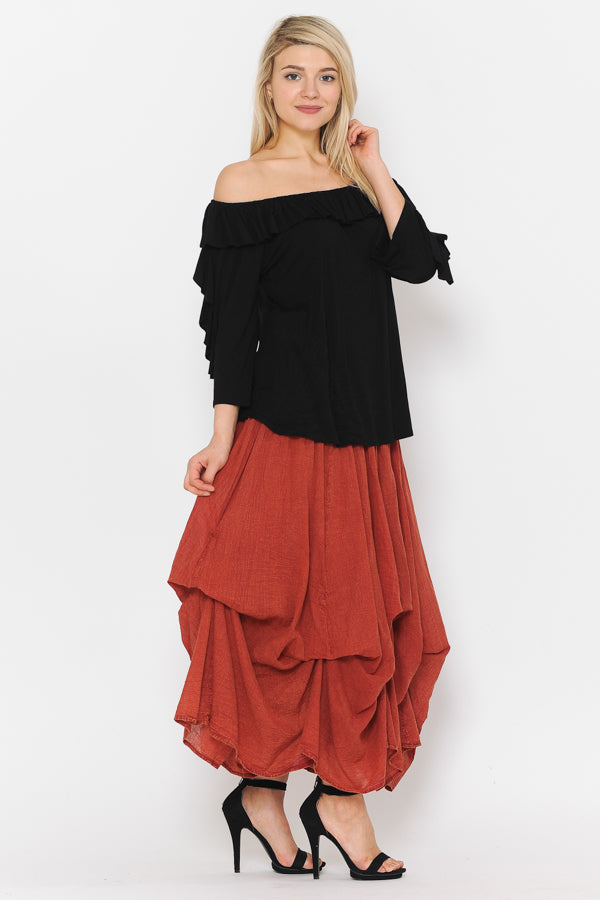 Bubble Long Skirt