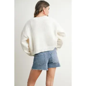 Strawberry Embroidered Sweater