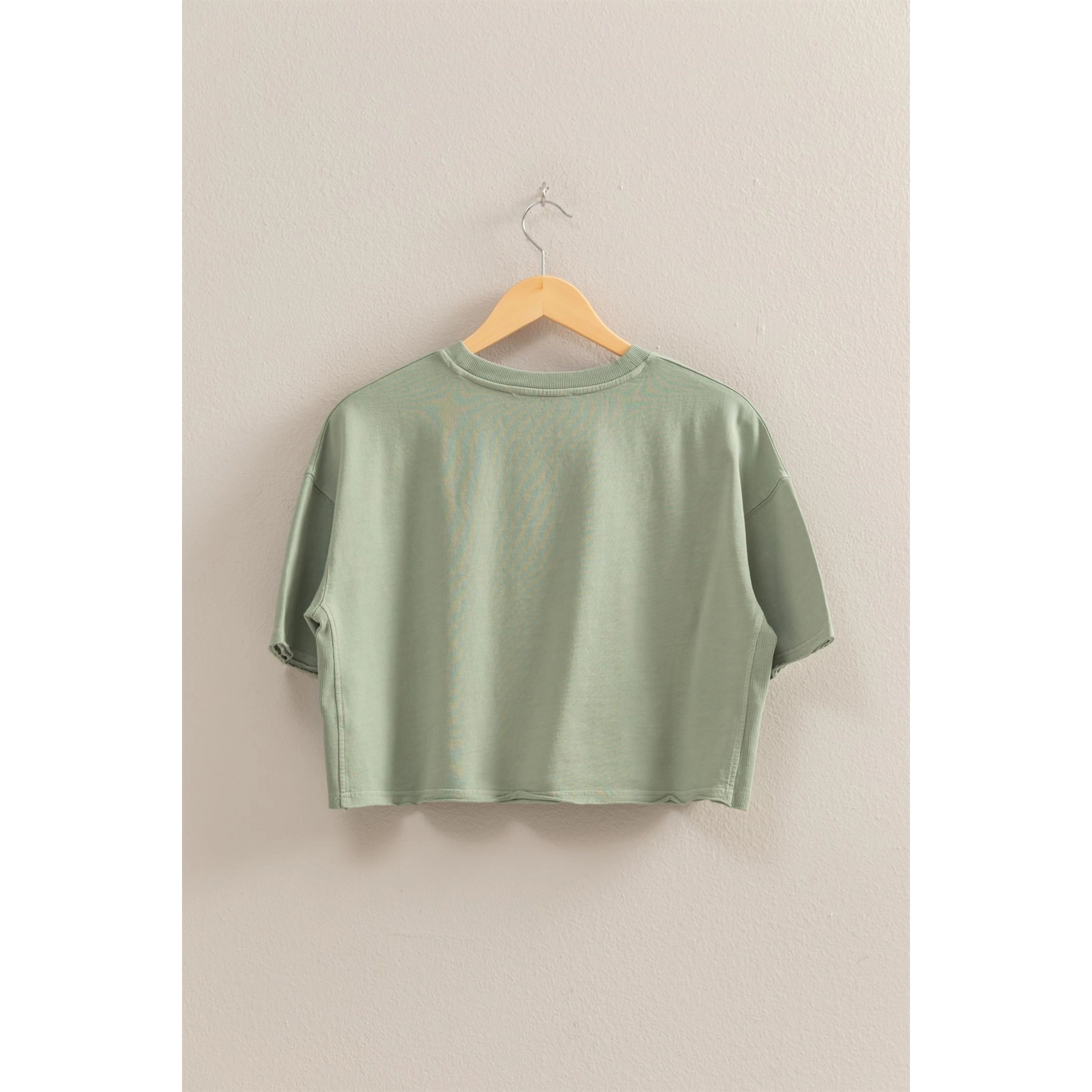 Short Sleeve Boxy Cropped Tee