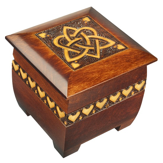 Trinity & Heart Wood Chest