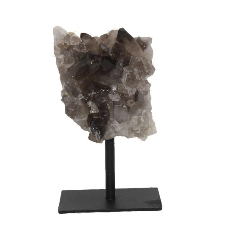Smokey Quartz on Metal Base