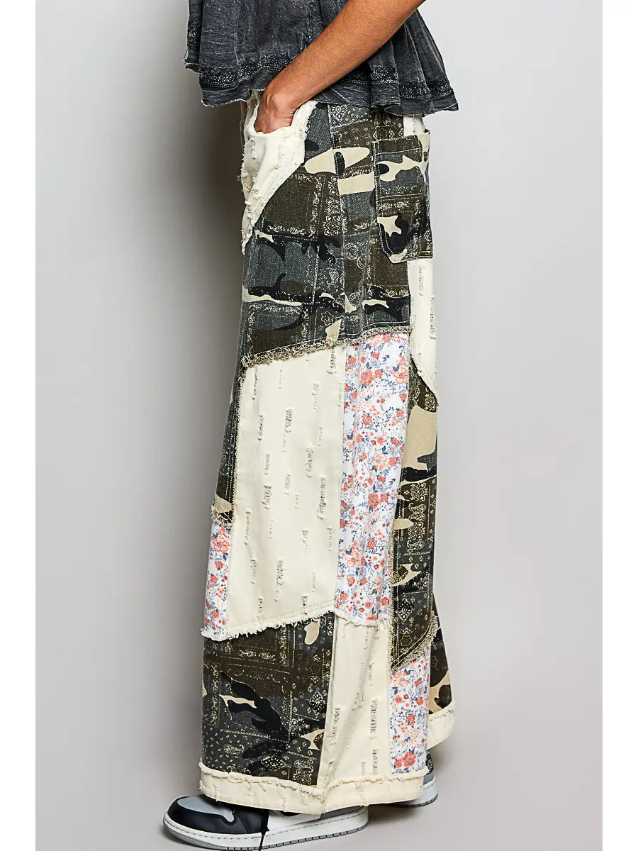 Camo Multi Crochet Pant