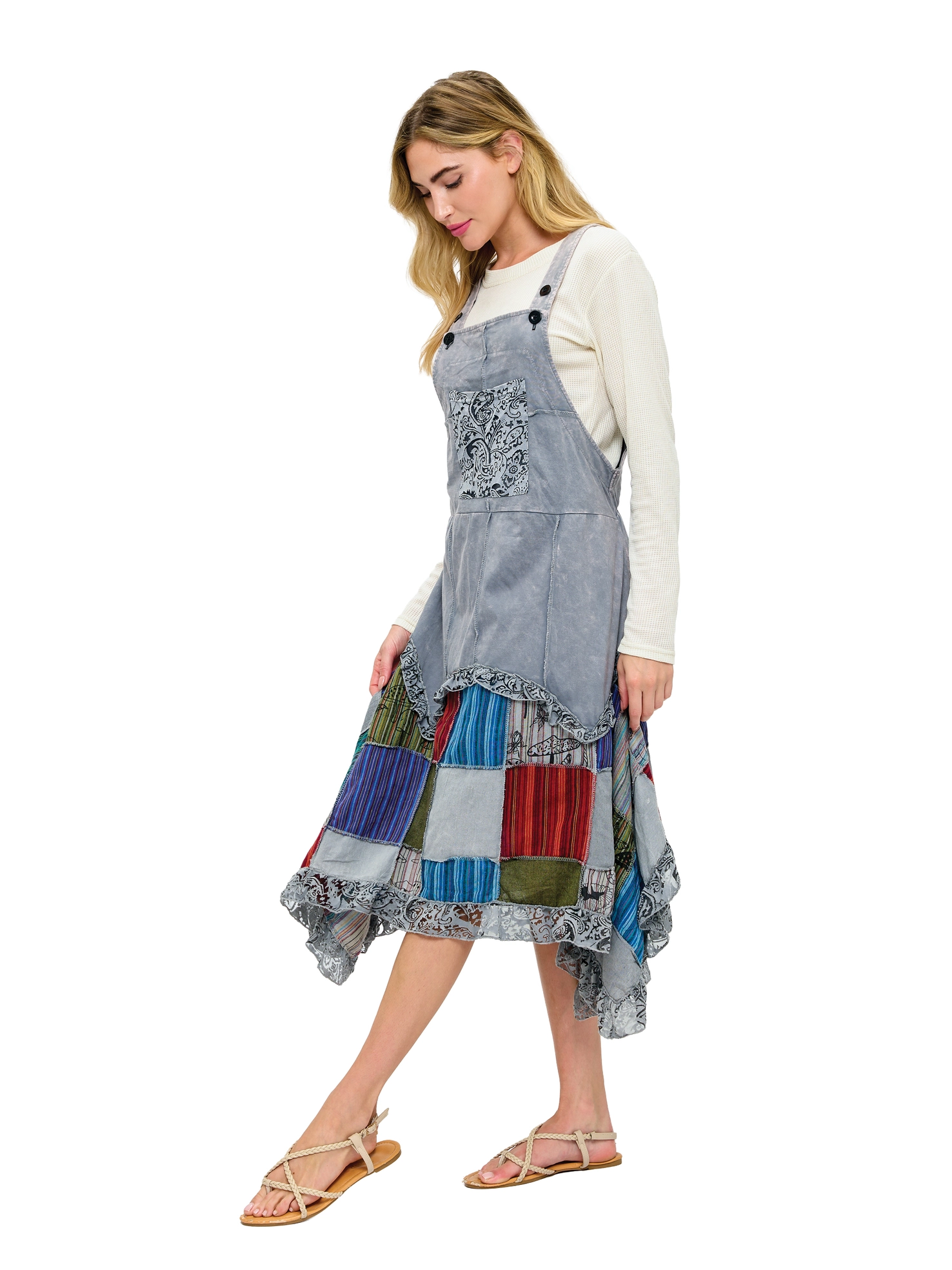 Overall Dress Patchwork