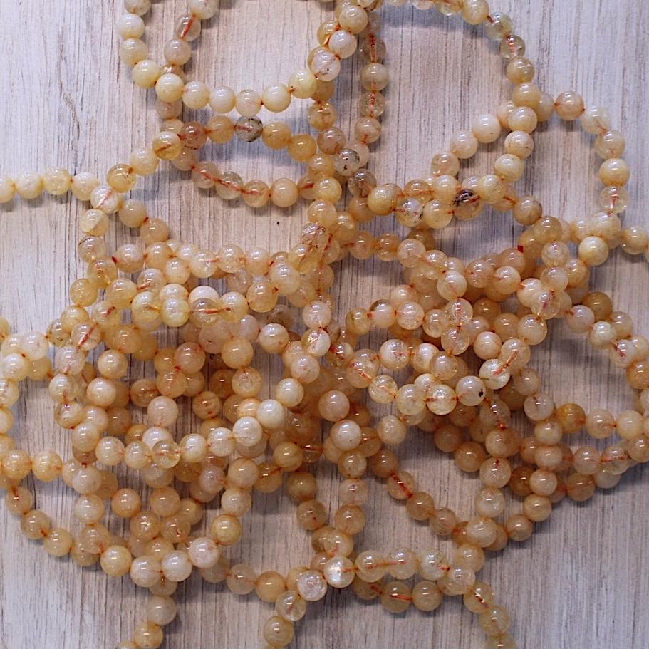 8mm Citrine Stretch Bracelet