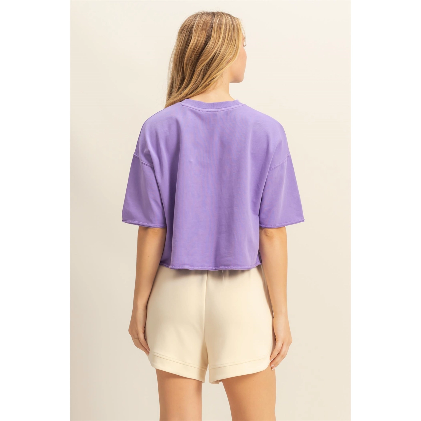 Short Sleeve Boxy Cropped Tee