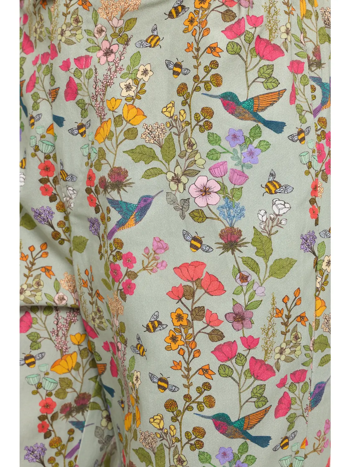 Hummingbird Floral Print Pant