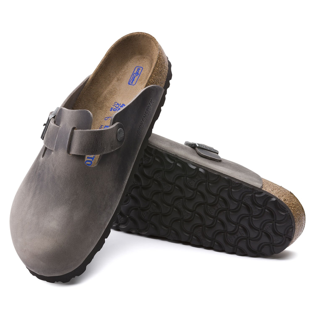 Boston Oiled Leather Soft Footbed Clog