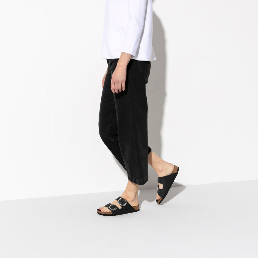 Arizona Big Buckle Oiled Leather Sandal