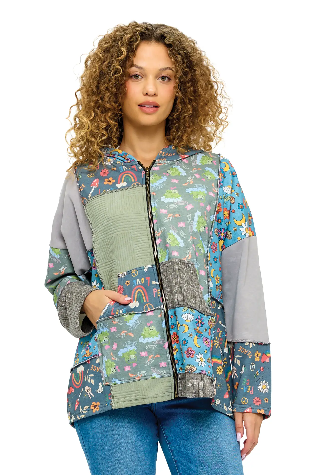 Zip Patch Hoodie