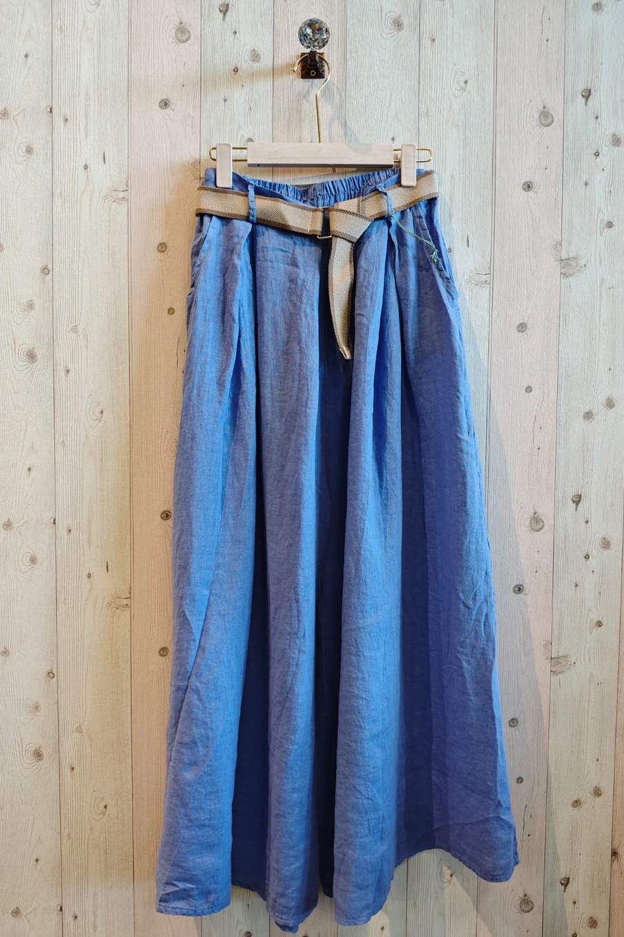 Wide Leg Belted Pants