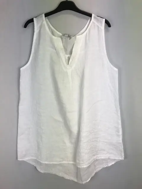 Linen V Tank Top