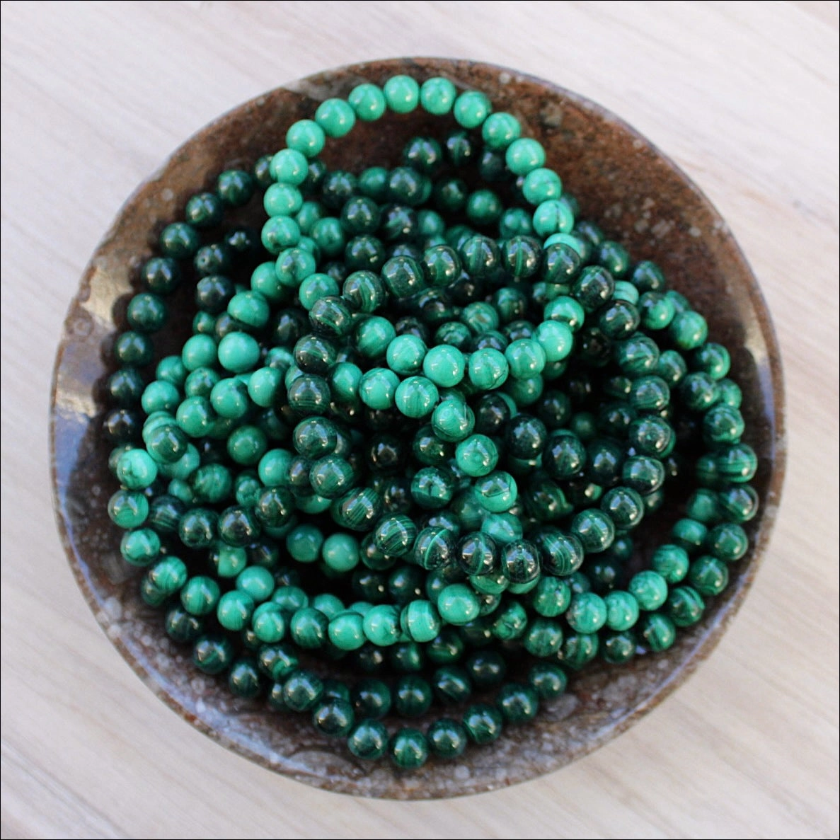 8mm Malachite Stretch Bracelet