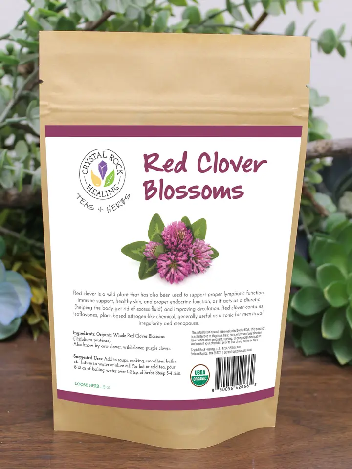 Red Clover Blossom Leaf Loose Organic Herb 1oz