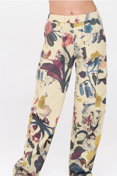 Botanical Print Pants