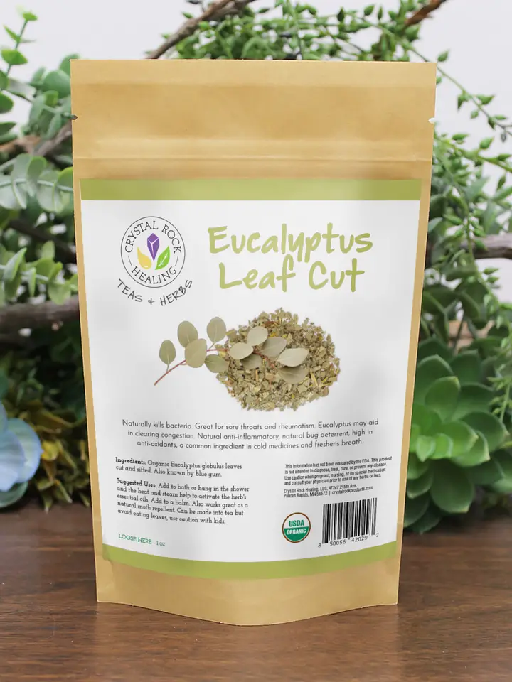 Eucalyptus Leaf Cut & Sift Loose Organic Herb 1oz