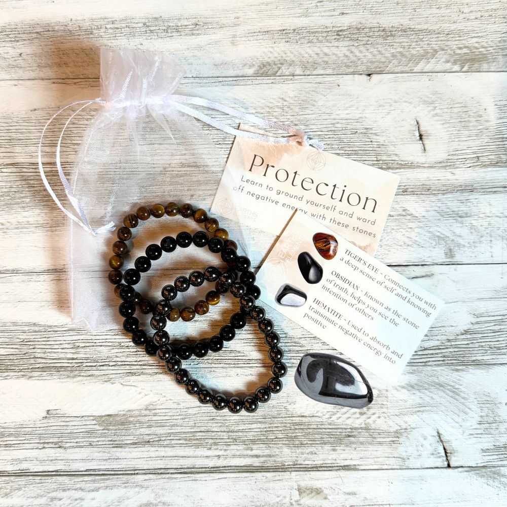 8mm Stone Intention Bracelet-Protection
