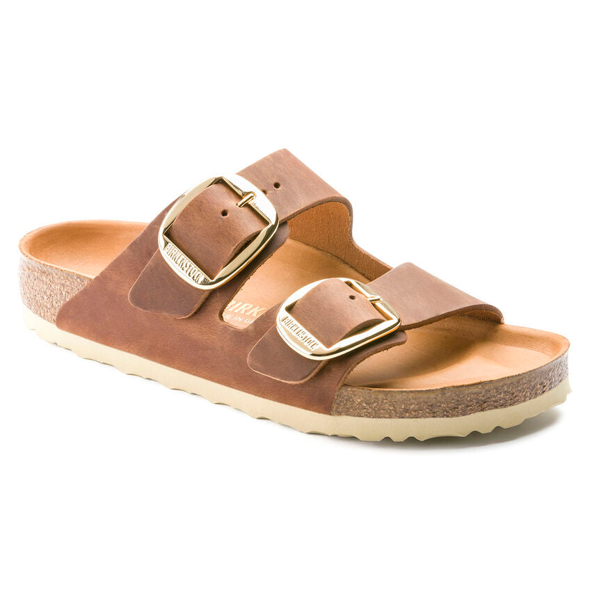 Arizona Big Buckle Oiled Leather Sandal