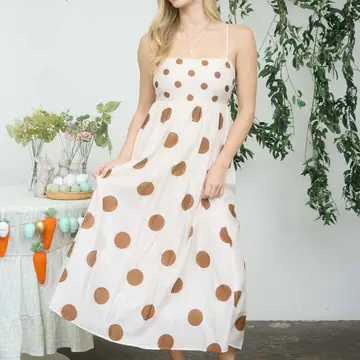 Polka Dot Midi Dress