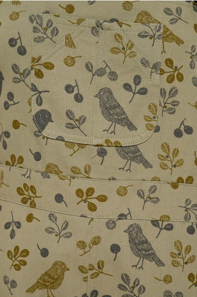 Bird Floral Overalls