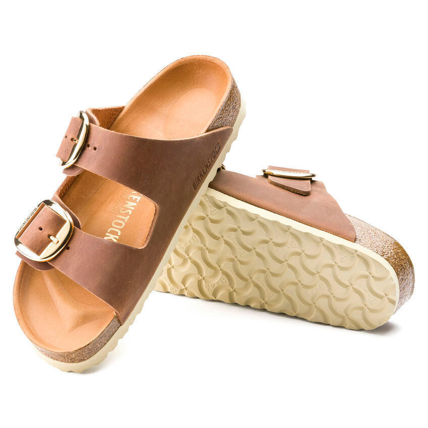 Arizona Big Buckle Oiled Leather Sandal