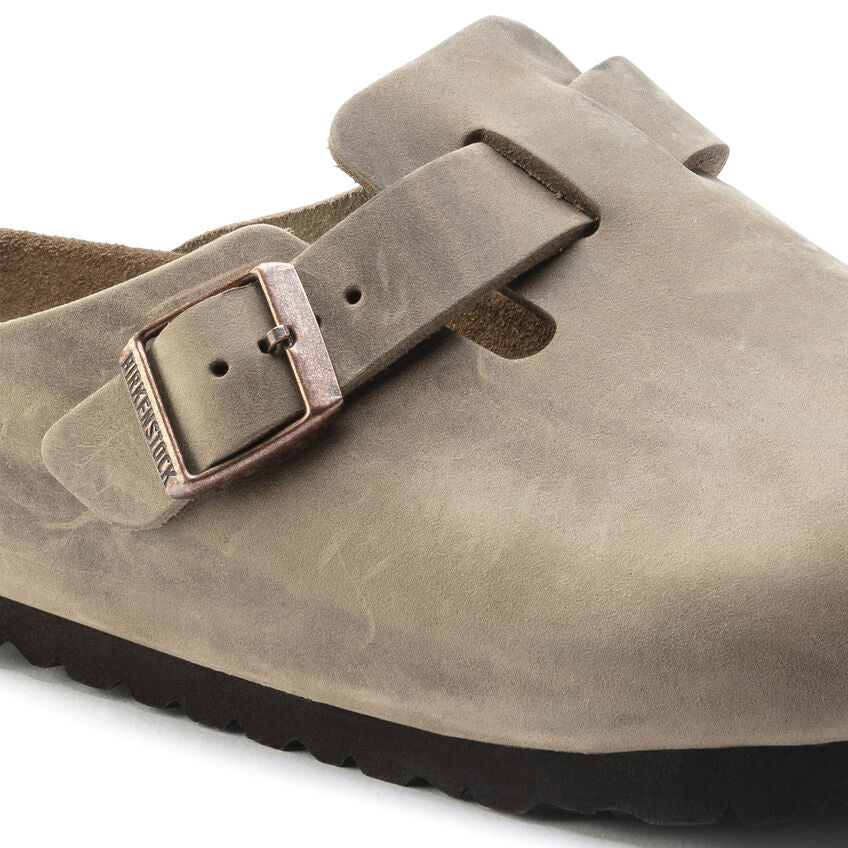 Boston Oiled Leather Soft Footbed Clog
