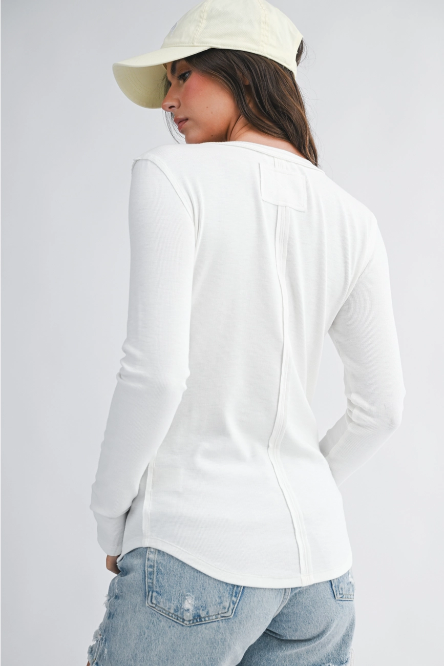 Henley Long Sleeve Top